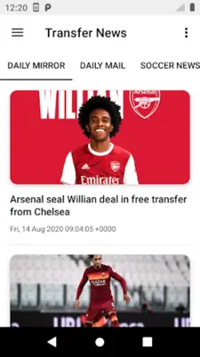 Football Transfer News Live android App screenshot 4